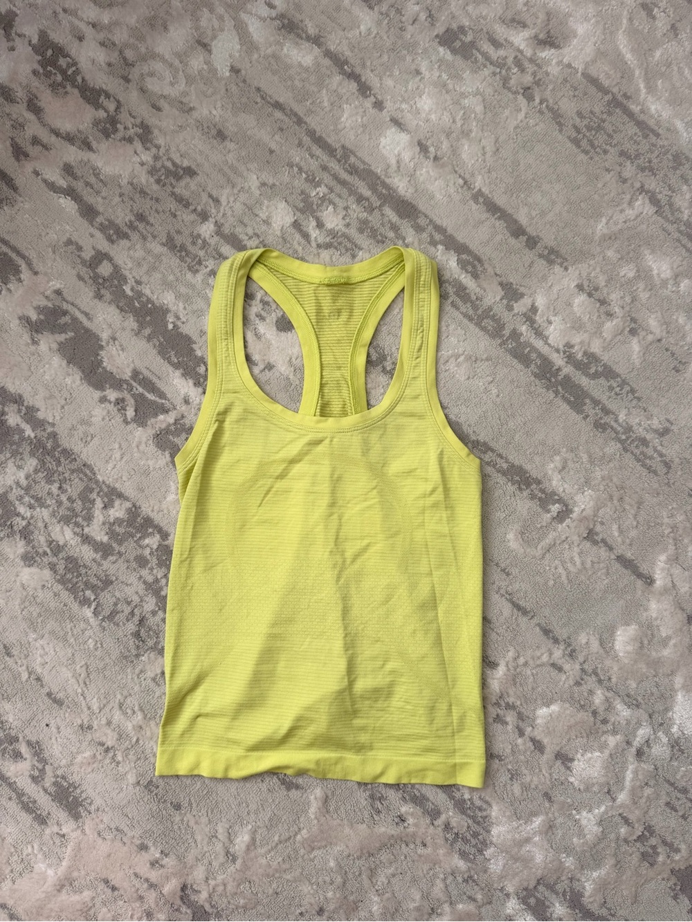 lululemon athletica Neon Yellow Racerback Tank